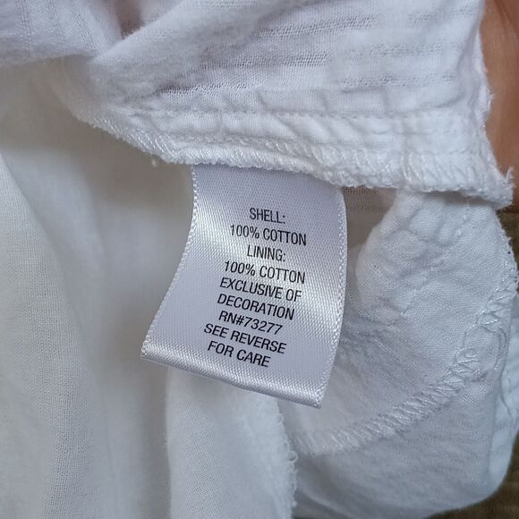 White Embroidered Women's Top - Picture 3 of 4